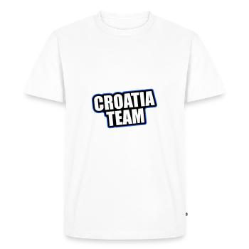 Croatia Team Travel Holidays - Men's Premium Organic T-Shirt - white - Front - Nico (187cm)