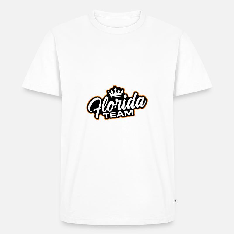 Florida Team - Männer Premium Bio T-Shirt - Weiß