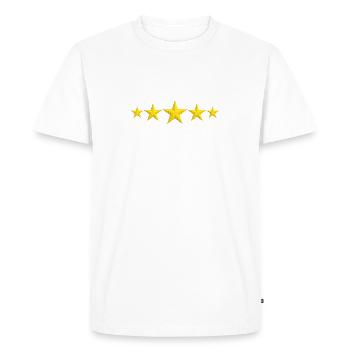 star - T-shirt Premium bio Homme - blanc - Devant - Nico (187cm)