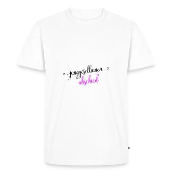 Hen Party Saying - Men's Premium Organic T-Shirt - white - Front - Nico (187cm)