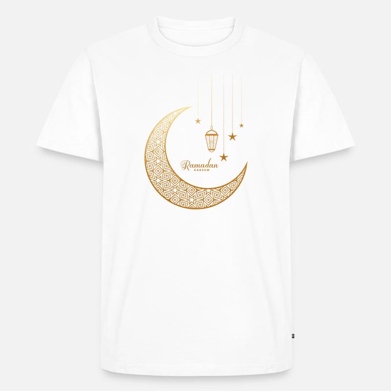 Ramadan Design - Männer Premium Bio T-Shirt - Weiß