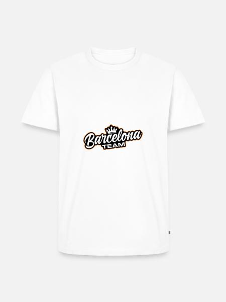 Barcelona Team - Men's Premium Organic T-Shirt - white