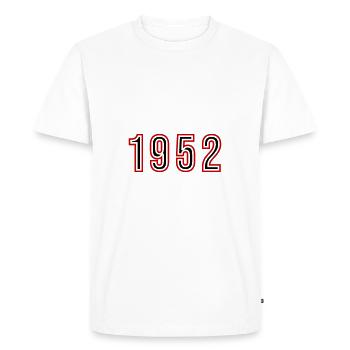 1952 Year Number - Men's Premium Organic T-Shirt - white - Front - Nico (187cm)