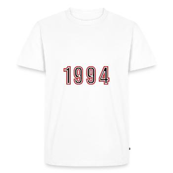 1994 Year Number - Men's Premium Organic T-Shirt - white - Front - Nico (187cm)