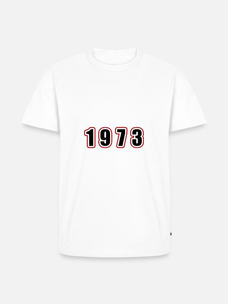 1973 Year Birthday - Men's Premium Organic T-Shirt - white