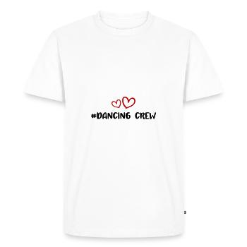 Cœur de l’équipe dansante - T-shirt Premium bio Homme - blanc - Devant - Nico (187cm)