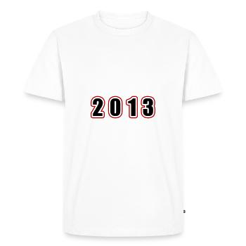 2013 Year Birthday - Men's Premium Organic T-Shirt - white - Front - Nico (187cm)