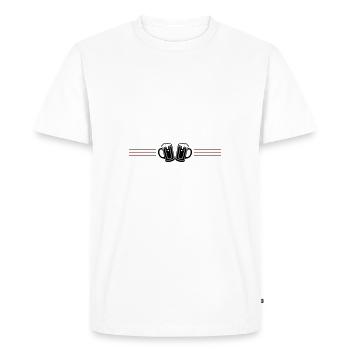 Beer Glass Beer Mug Beer - Men's Premium Organic T-Shirt - white - Front - Nico (187cm)