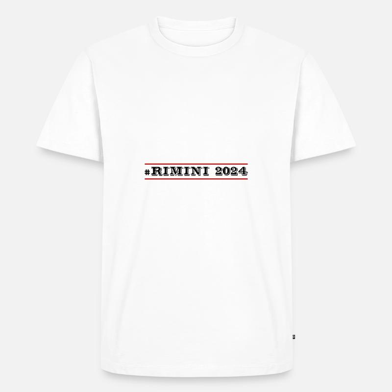 Rimini 2024 - Männer Premium Bio T-Shirt - Weiß