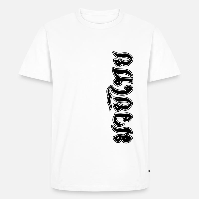 Muay Thai Script - Männer Premium Bio T-Shirt - Weiß