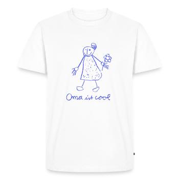 Grand-mère est cool - T-shirt Premium bio Homme - blanc - Devant - Nico (187cm)