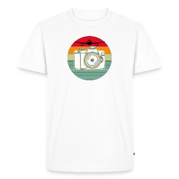 Aviation Spotter und Flugzeugfotograf Design - Männer Premium Bio T-Shirt - Weiß - Vorne - Nico (187cm)