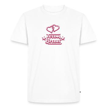 Épouse de l'équipe - T-shirt Premium bio Homme - blanc - Devant - Nico (187cm)
