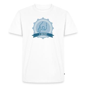 Round Circle Circle Game - Men's Premium Organic T-Shirt - white - Front - Nico (187cm)