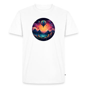 Des aventures rétro pleines de vie : votre R unique - T-shirt Premium bio Homme - blanc - Devant - Nico (187cm)