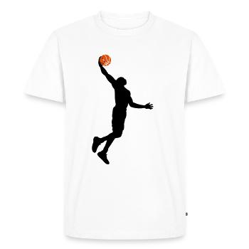 basketball big 3 Farb Vektor - Männer Premium Bio T-Shirt - Weiß - Vorne - Nico (187cm)