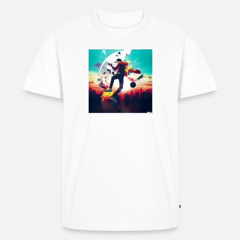 Crazy Eights - Männer Premium Bio T-Shirt - Weiß
