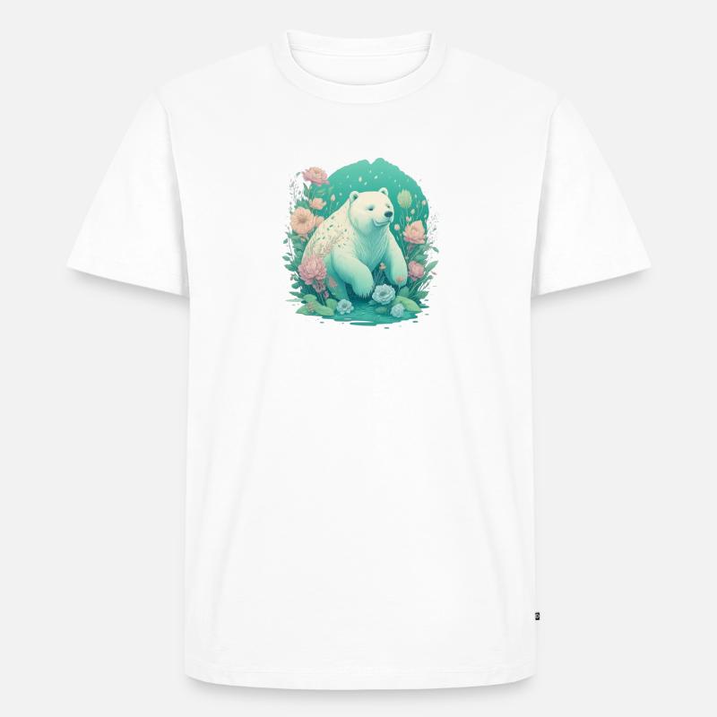 CB Icebear - Männer Premium Bio T-Shirt - Weiß
