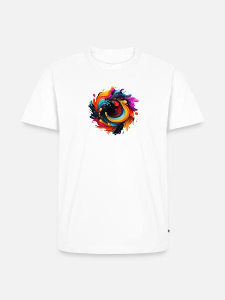 Farbenfroh - Männer Premium Bio T-Shirt - Weiß