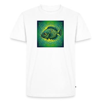 Des poissons uniques - T-shirt Premium bio Homme - blanc - Devant - Nico (187cm)