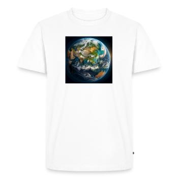 Groupe 1 14 - T-shirt Premium bio Homme - blanc - Devant - Nico (187cm)