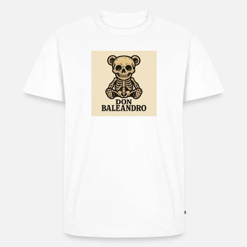 Don Baleandro Teddy Skelett - Männer Premium Bio T-Shirt - Weiß