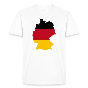 Deutschland - Men's Premium Organic T-Shirt - white - Front - Nico (187cm)