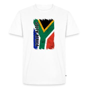 drapeau afrique du sud - T-shirt Premium bio Homme - blanc - Devant - Nico (187cm)