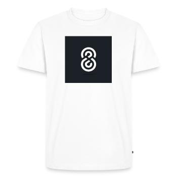 Loggo - T-shirt Premium bio Homme - blanc - Devant - Nico (187cm)