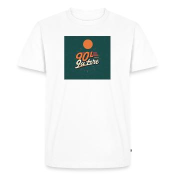 90 - T-shirt Premium bio Homme - blanc - Devant - Nico (187cm)