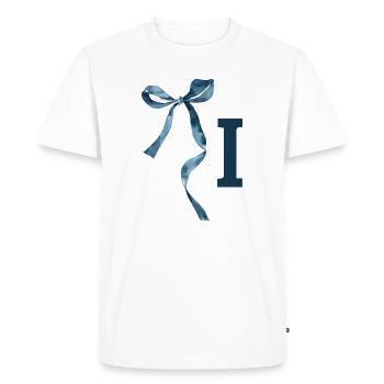 Monogram i gift idea - Men's Premium Organic T-Shirt - white - Front - Nico (187cm)