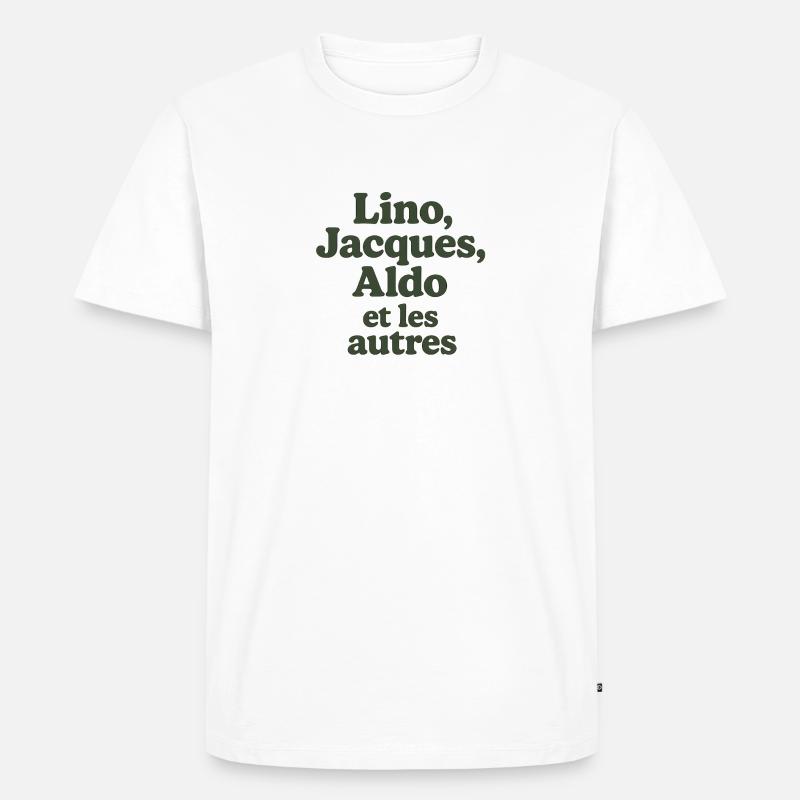 Abenteuer ist Abenteuer. Lino, Jacques - Männer Premium Bio T-Shirt - Weiß