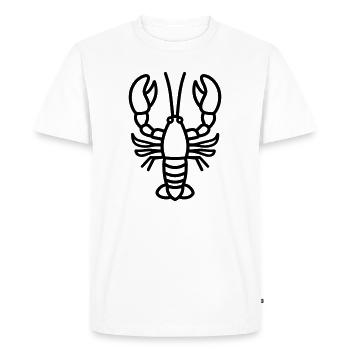 Homard - T-shirt Premium bio Homme - blanc - Devant - Nico (187cm)