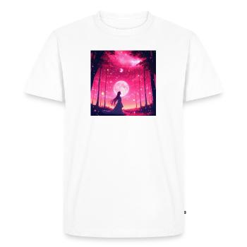 Moonlit Dream Forest - Men's Premium Organic T-Shirt - white - Front - Nico (187cm)
