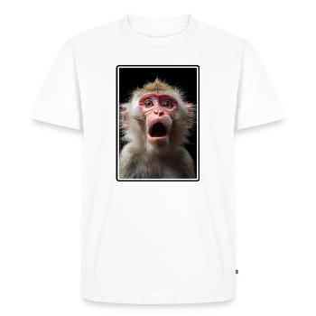 Macaque Macaque - T-shirt Premium bio Homme - blanc - Devant - Nico (187cm)