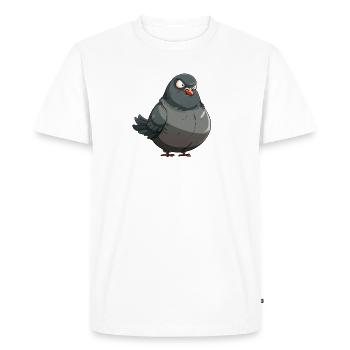 Grim Dove - Men's Premium Organic T-Shirt - white - Front - Nico (187cm)