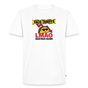 LMAO Taco Sunglasses Motif - Men's Premium Organic T-Shirt - white - Front - Nico (187cm)