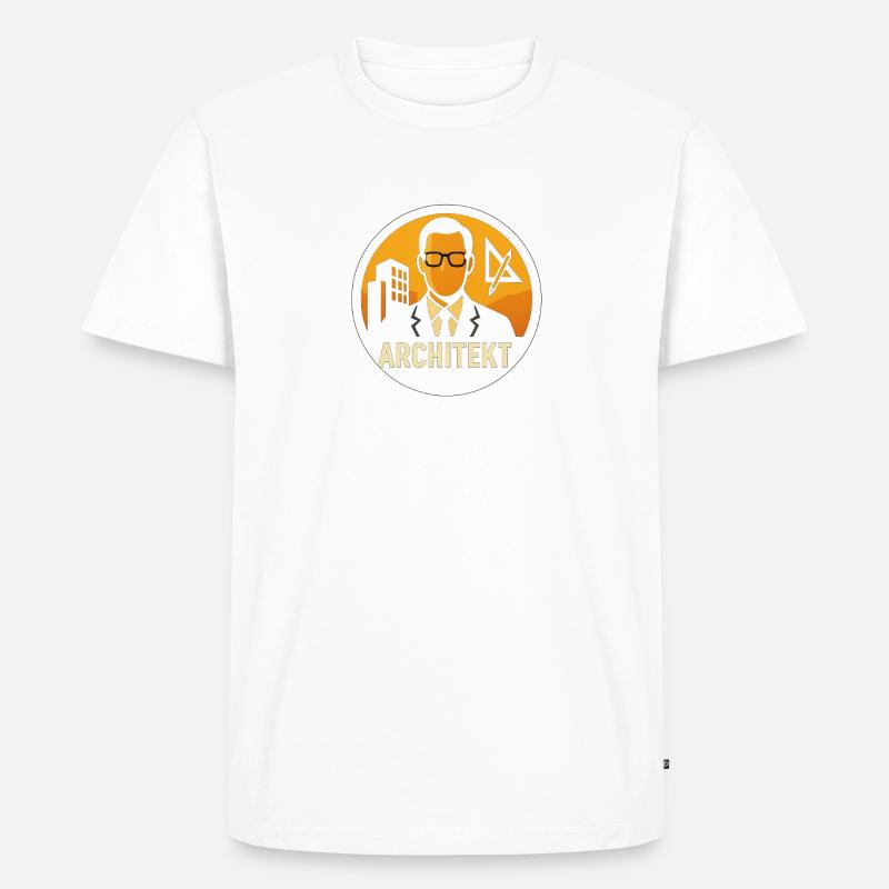 Plan d’icône d’architecte - T-shirt Premium bio Homme - blanc