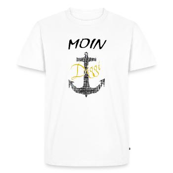 Anker Hamburg Diggi - T-shirt Premium bio Homme - blanc - Devant - Nico (187cm)