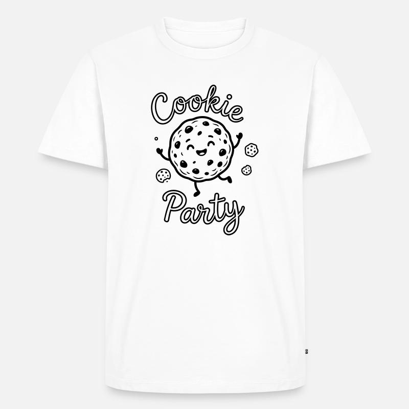 Cookies - Männer Premium Bio T-Shirt - Weiß