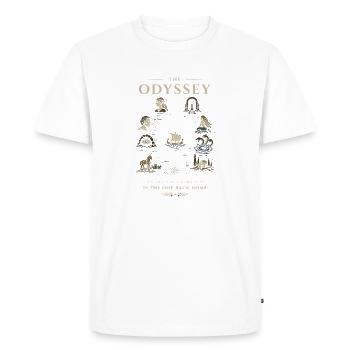 Odyssey Voiles des Héros - T-shirt Premium bio Homme - blanc - Devant - Nico (187cm)