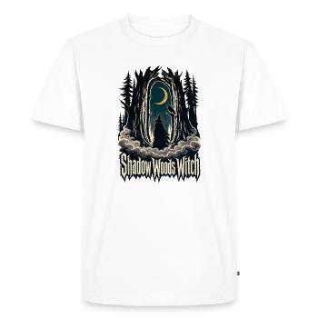 Sorcière des Bois Sombres, Forêt des Sorcières des Bois de l’Ombre - T-shirt Premium bio Homme - blanc - Devant - Nico (187cm)