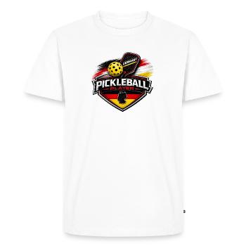 Pickleball GERMANY - Men's Premium Organic T-Shirt - white - Front - Nico (187cm)