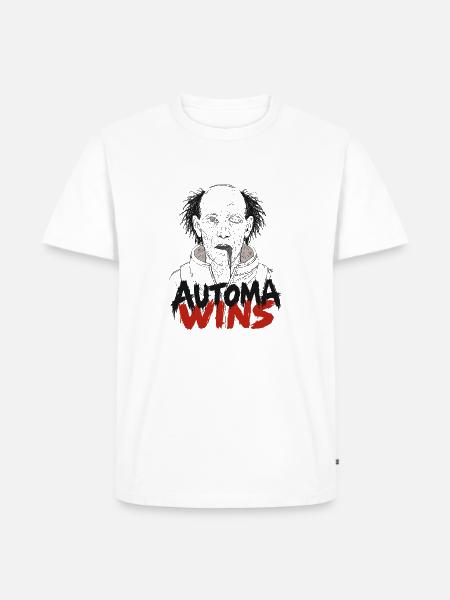 Automa Win - Männer Premium Bio T-Shirt - Weiß