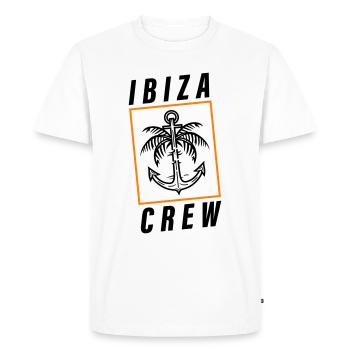 Ibiza Crew Anchor Palm Tree Holidays - T-shirt Premium bio Homme - blanc - Devant - Nico (187cm)