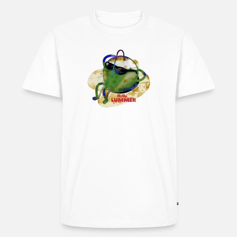Noix de coco 01 - T-shirt Premium bio Homme - blanc