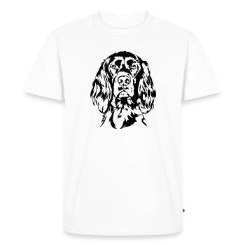 Setter Irlandais Chien Chasse Chiens Chiens Wilsigns - T-shirt Premium bio Homme - blanc - Devant - Nico (187cm)