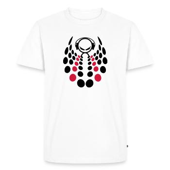 DJ - T-shirt Premium bio Homme - blanc - Devant - Nico (187cm)