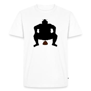 Tas de lutte sumo - T-shirt Premium bio Homme - blanc - Devant - Nico (187cm)
