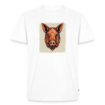 Cute Guinea Pig Animal Lovers Statement - Men's Premium Organic T-Shirt - white - Front - Nico (187cm)